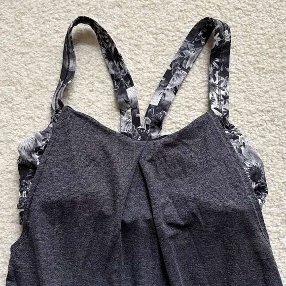 Black/Grey Lululemon Athletic Tank Top - Picture 2 of 8